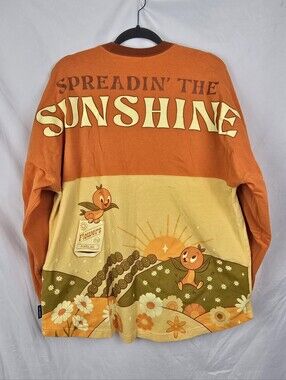Disney Epcot Flower Garden Festival Orange Bird Spirit Jersey sz L